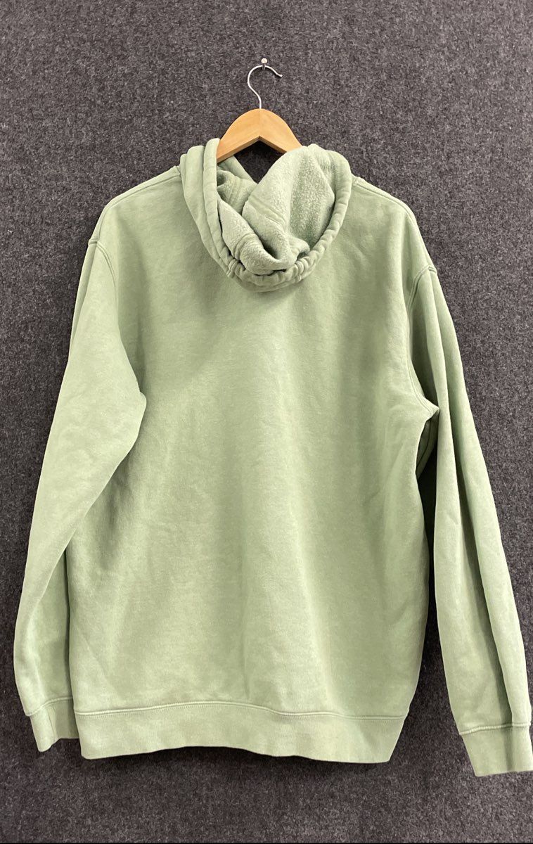 Carhartt Green Graphic Shamrock 1889 Logo Pullover Hoodie Loose Fit Sz L