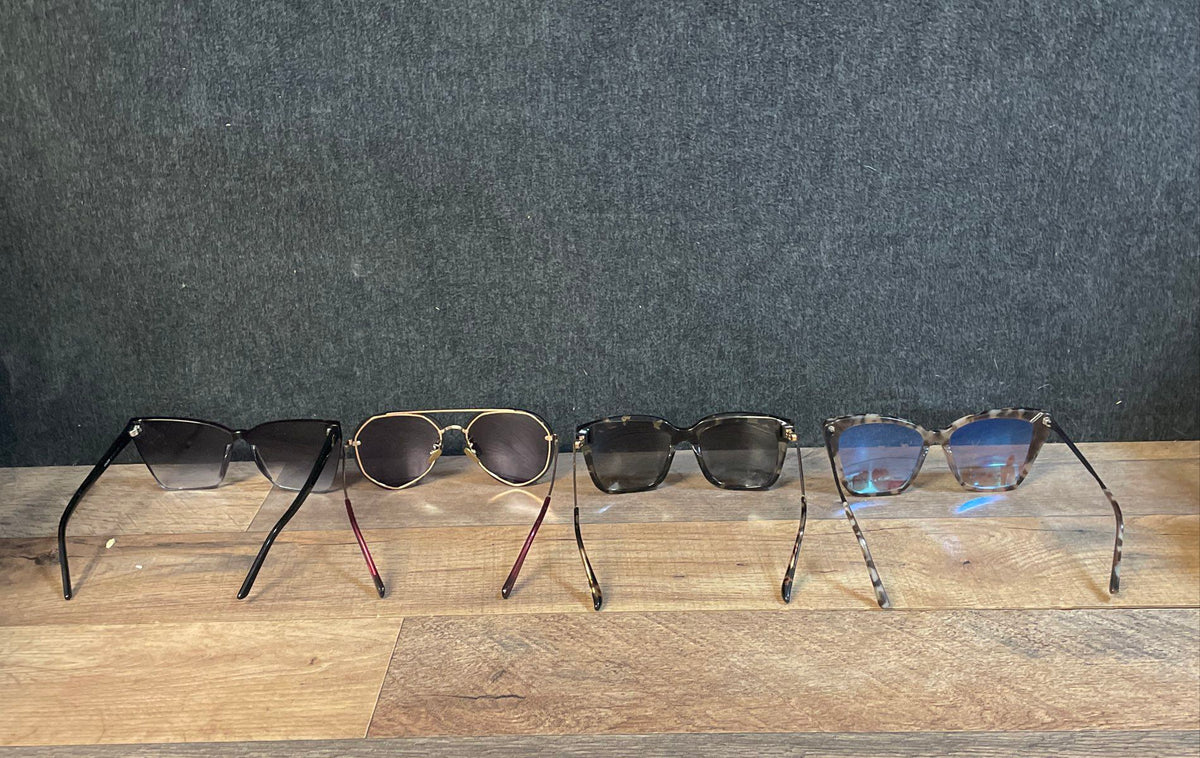 DIFF Women's Sunglasses Lot of 4 Becky Bella Cruz Goldie Tortoise Aviator