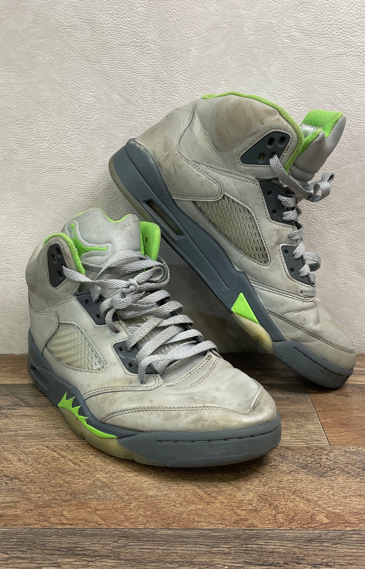 Nike Air Jordan 5 Retro Green Bean Silver Grey 2022 Men's Size 11.5