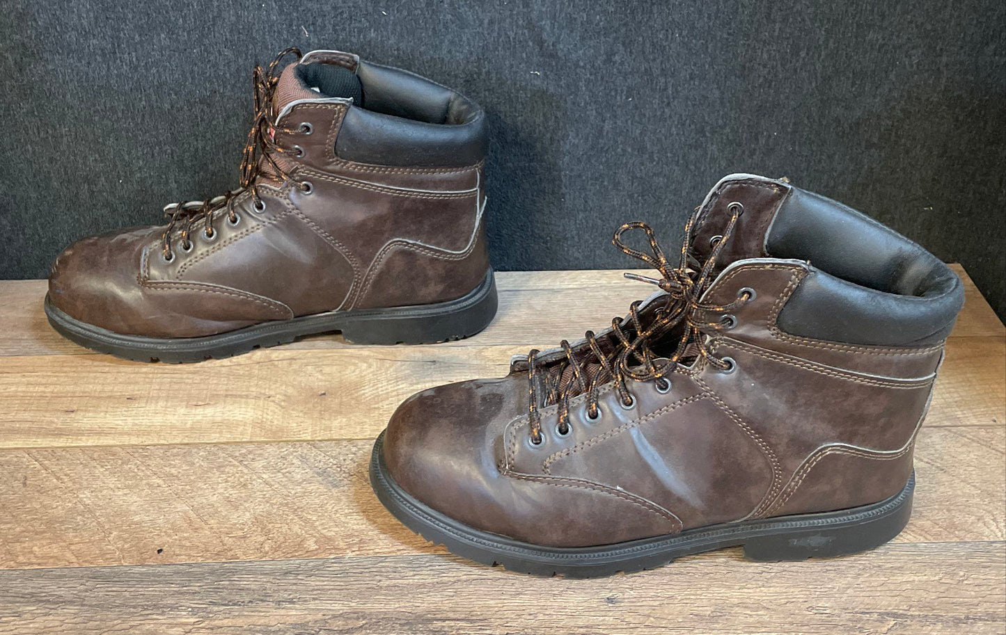 Brahma Raid Brown Steel Toe Work Boots Men's Size 13
