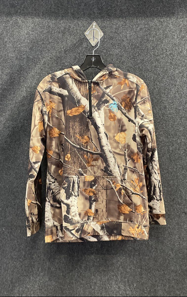 Legendary Whitetails Women's Camo 1/4 Zip Pullover Hoodie Size Small