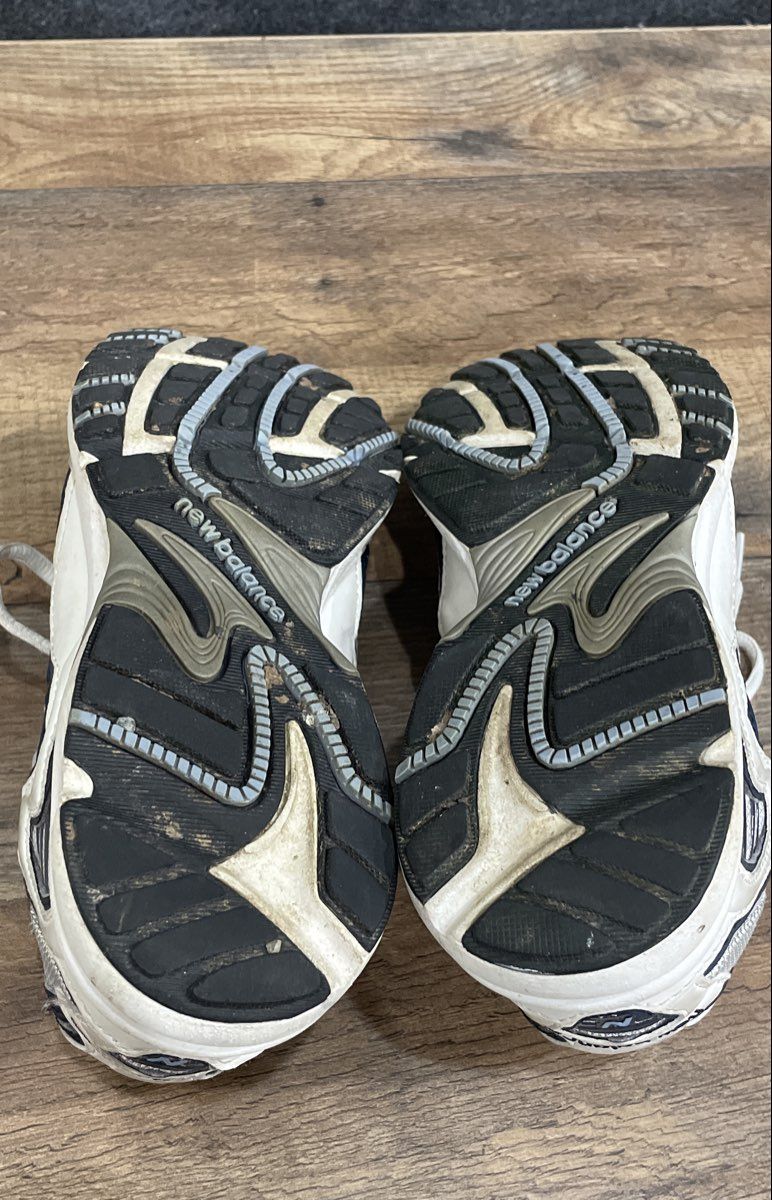 New Balance 408 Women's White Grey Navy Running Shoes Size 8