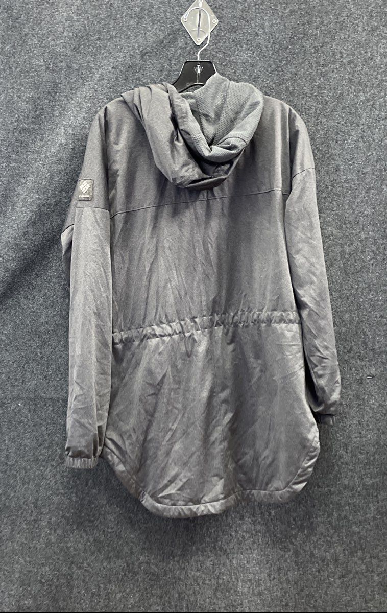 Columbia Men's Gray Omni-Heat Reflective Full Zip Hooded Jacket Sz M