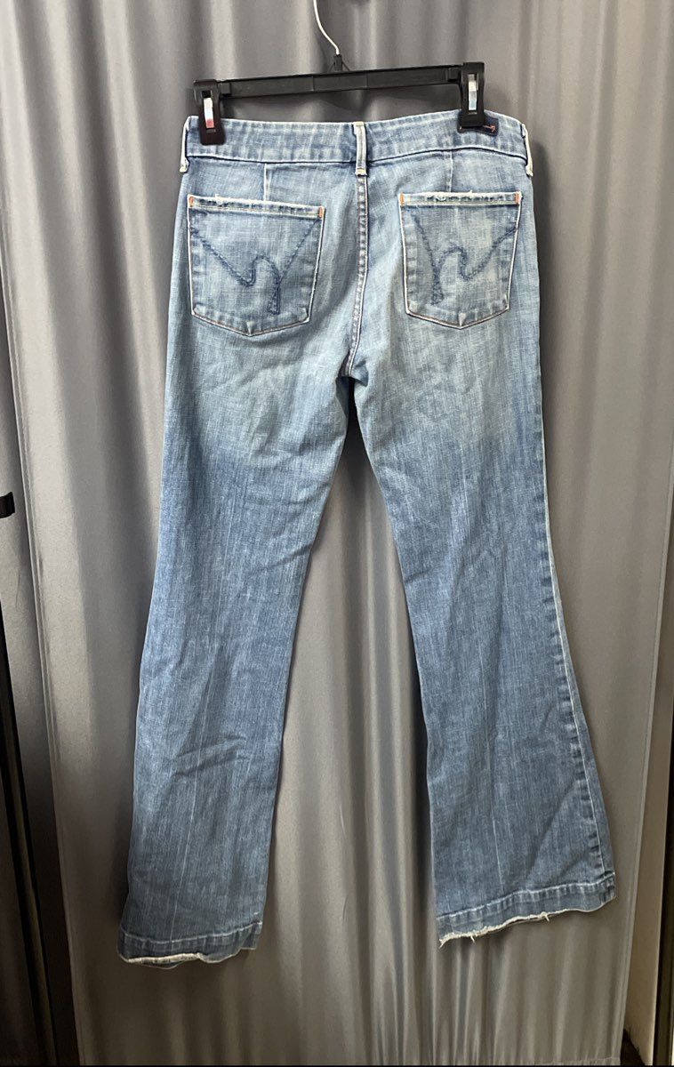 Citizens of Humanity Women's Faye #003 Low Waist Full Leg Stretch Jeans Sz 27