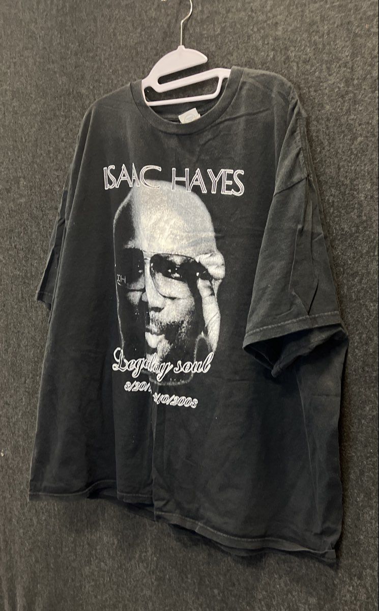Isaac Hayes Legendary Soul Memorial Tribute Graphic T-Shirt Delta Sz 3XL