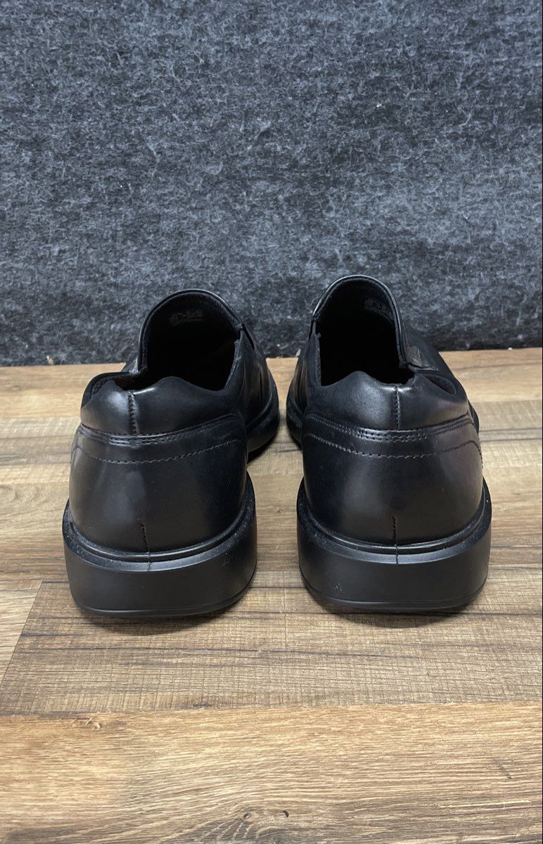 Ecco Helsinki 2 Black Leather Slip-On Dress Shoes Men's Size 12-12.5 EU 46