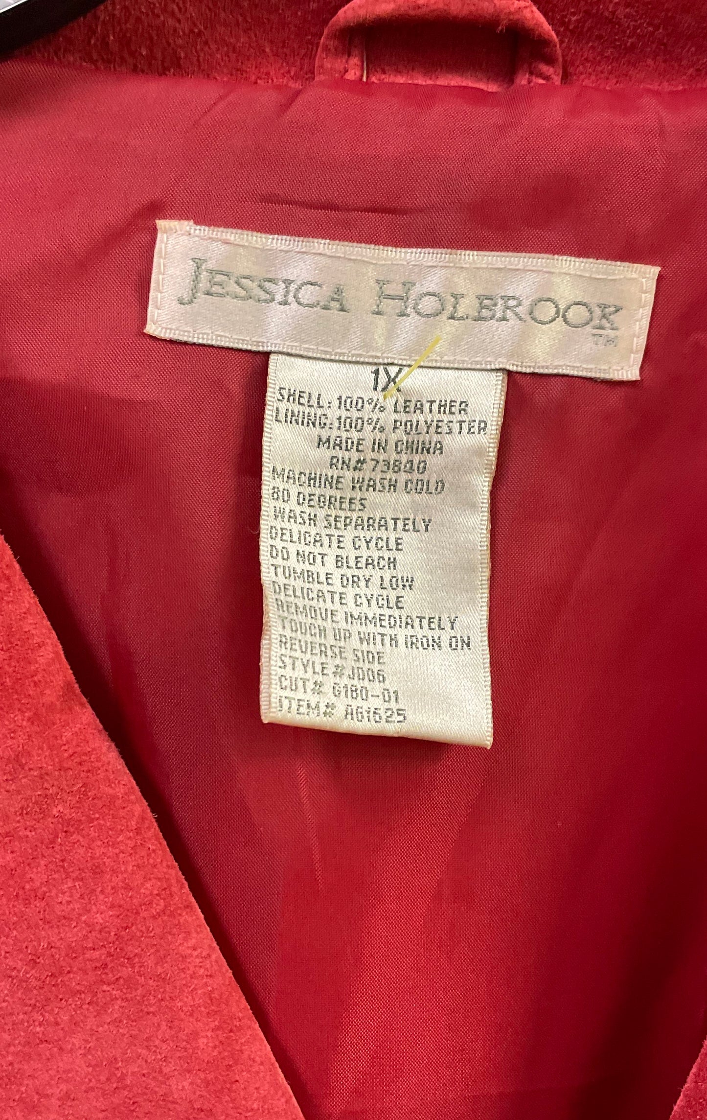Vintage 90s Jessica Holbrook Suede Leather Jacket & Shirt Jacket Lot Sz 1X