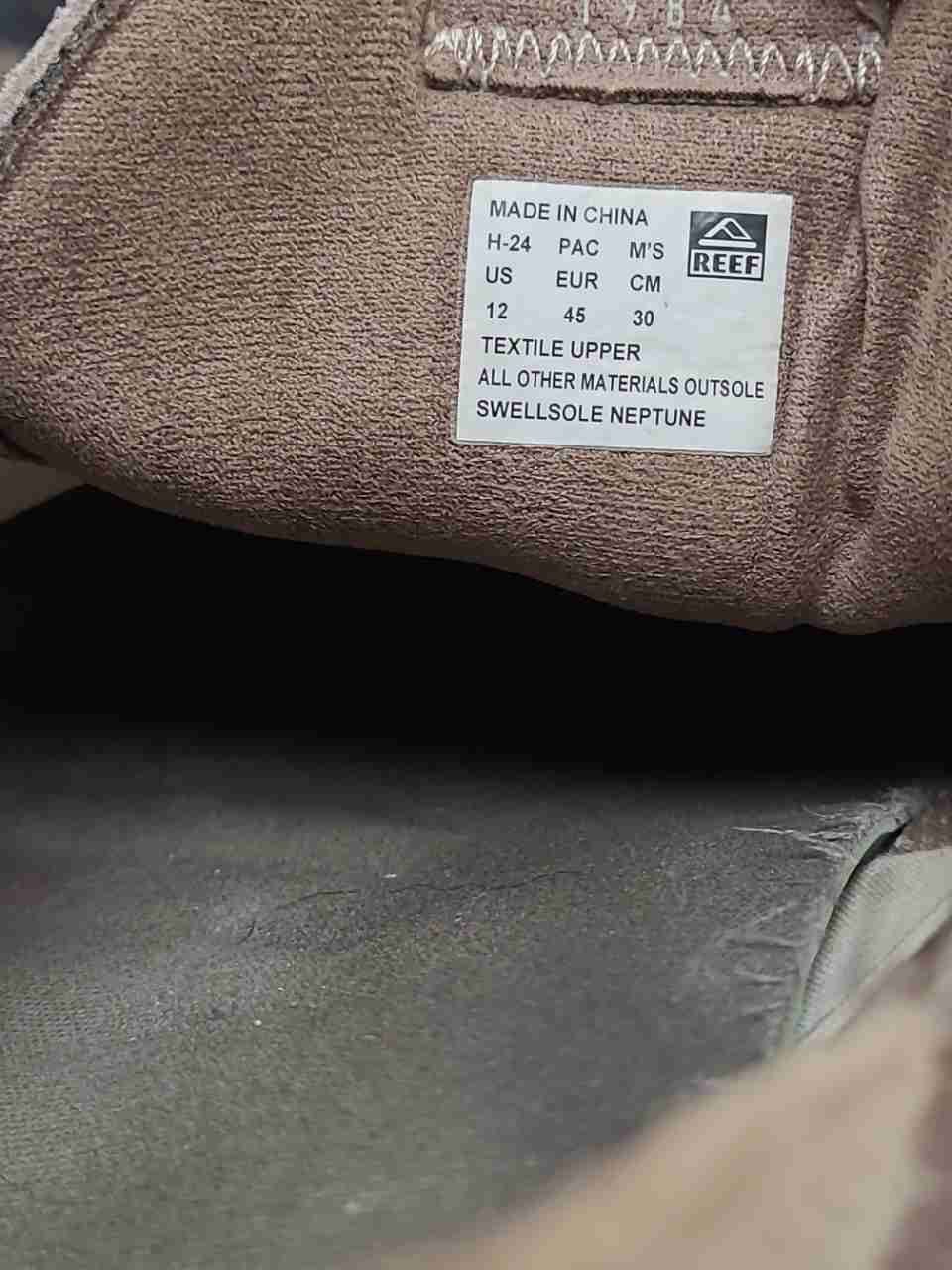 Reef Swellsole Neptune Taupe Slip-On Lifestyle Sneakers Men's Size 12