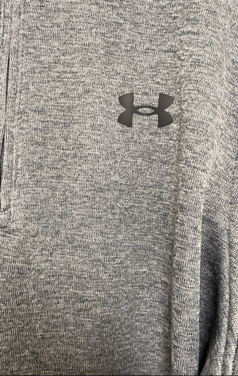 Under Armour Men's Storm ColdGear Fleece Quarter-Zip Pullover Gray Sz L