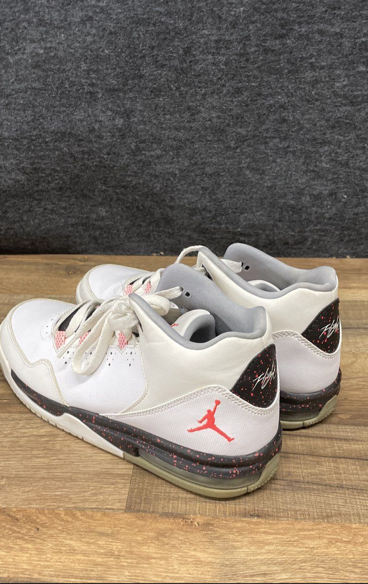 Air Jordan Flight Origin 2 White Infrared Black Basketball Sneakers Size 7Y