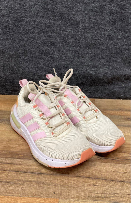 Adidas Racer TR23 Off White Pink Women's Running Shoes Size 7.5