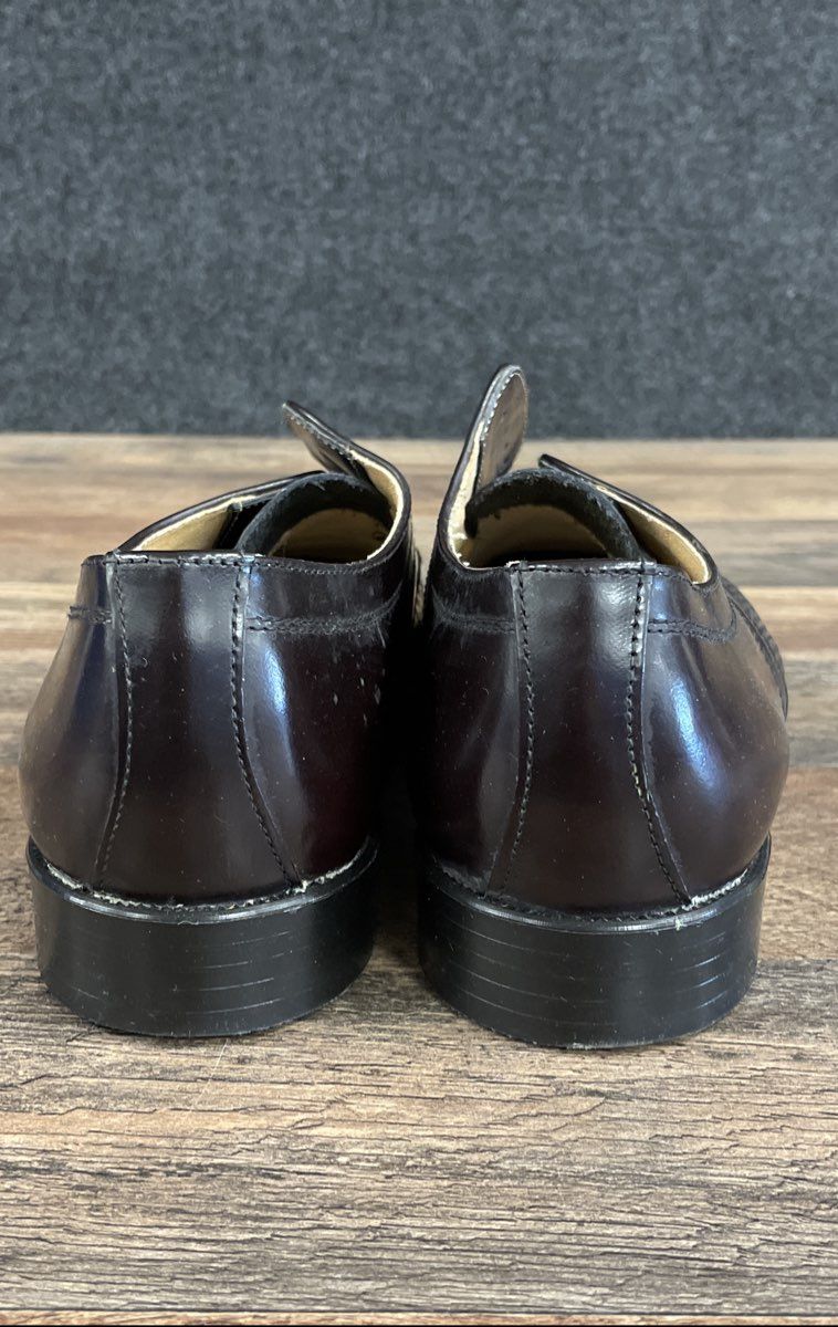 Tapi Burgundy Leather Cap Toe Derby Dress Shoes Men's Size EU 42