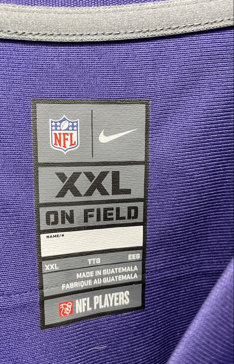 Nike Men's NFL Baltimore Ravens Justin Tucker #9 On Field Jersey Purple Sz XXL
