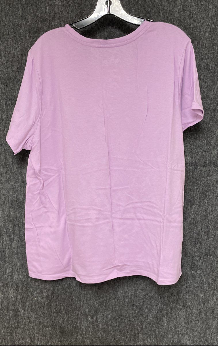 Disney Mickey & Friends Women's Lavender Graphic T-Shirt Sz 2XL