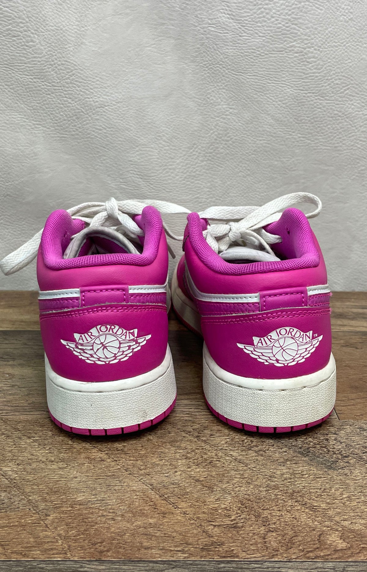 Nike Air Jordan 1 Low Fire Pink White FV8486-600 Youth Sneakers Size 5Y