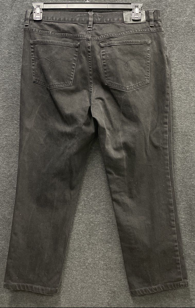 Ralph Lauren Lauren Jeans Co Women's Black Straight Leg Denim Jeans Sz 14