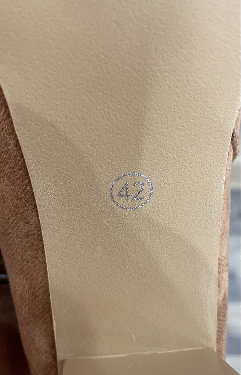 Brown Faux Suede Knee High Block Heel Zip Up Boots Women's Size 11.5