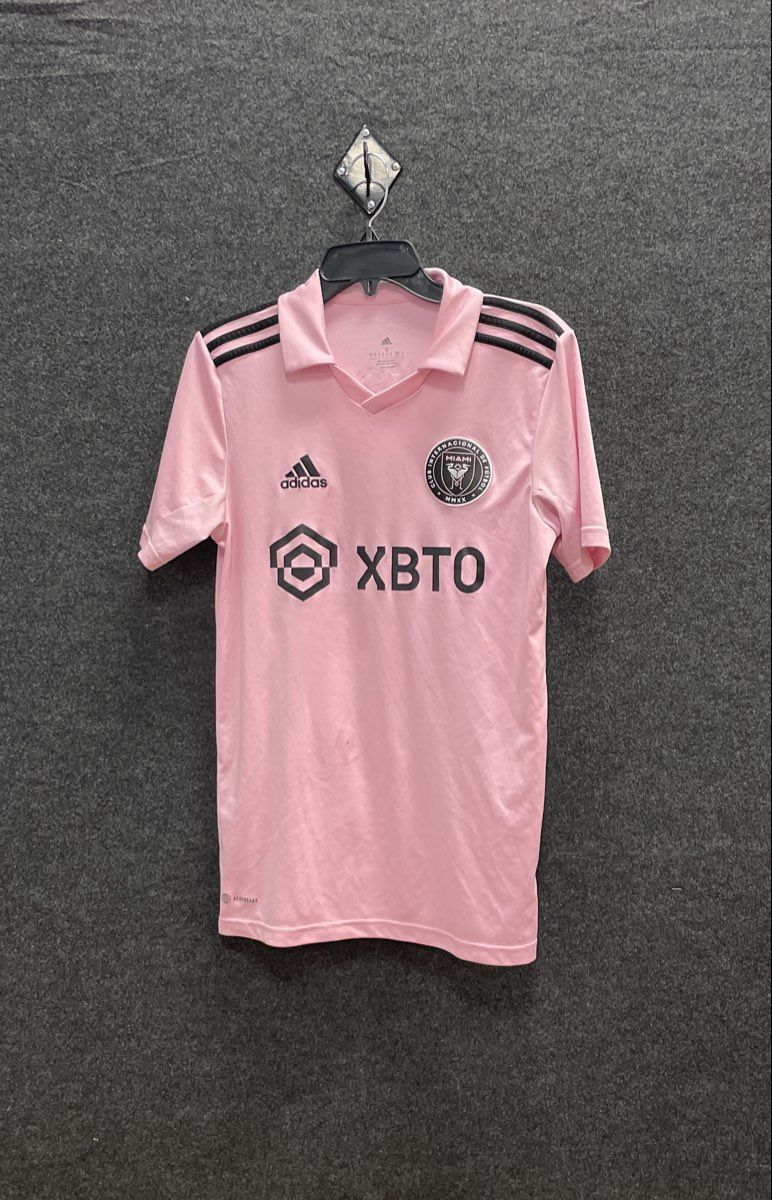 Adidas Inter Miami CF Messi #10 Heartbeat Kit Pink Jersey Sz S