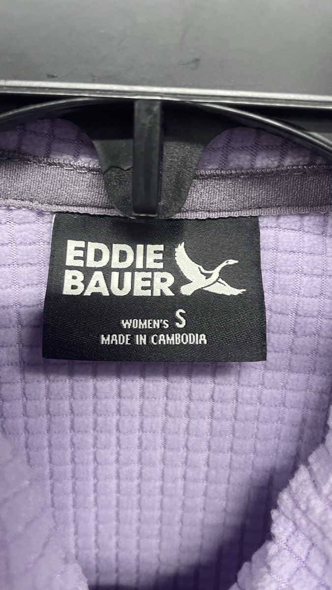 Eddie Bauer Women's Sandstone Backbone Grid Jacket Lavender Purple Sz S