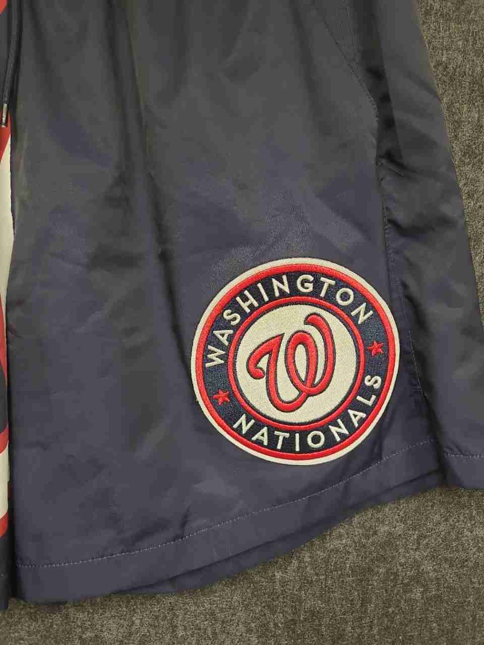 Pro Standard Men's MLB Washington Nationals Navy Luxury Athletic Shorts Sz L