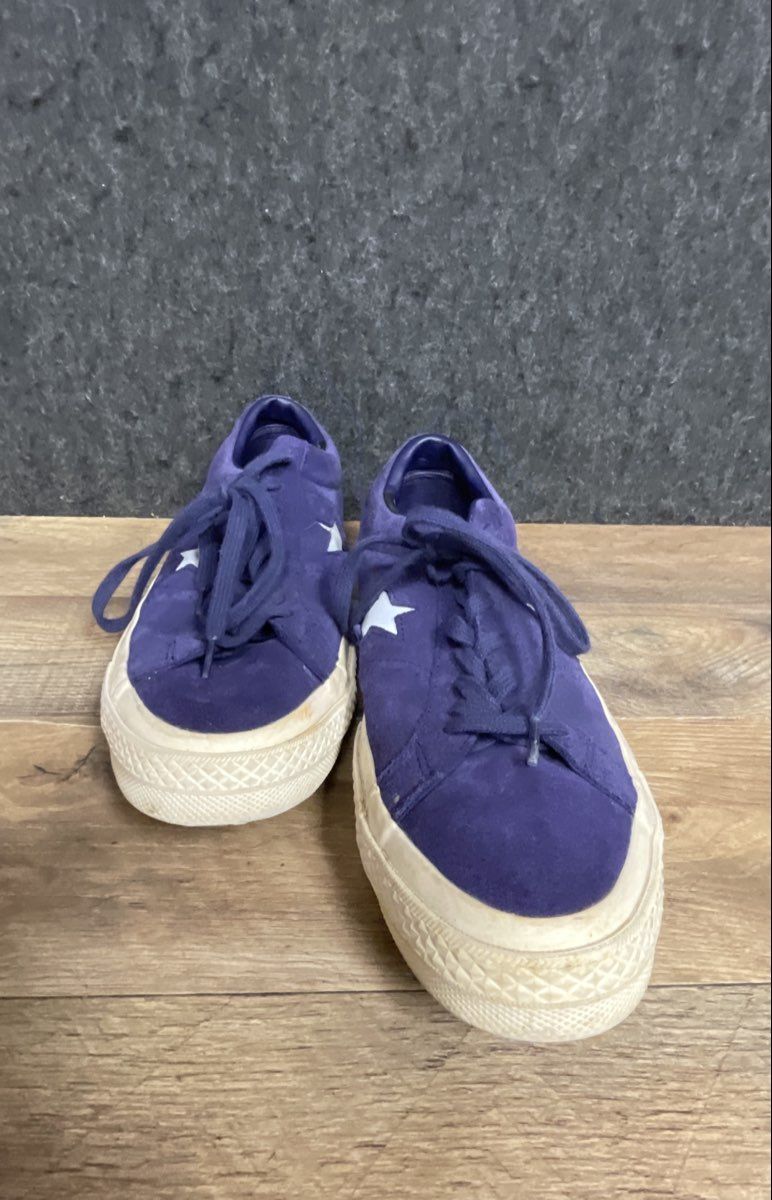 Converse One Star 74 Suede Deep Periwinkle Low Top Sneakers Mens 8 Womens 10
