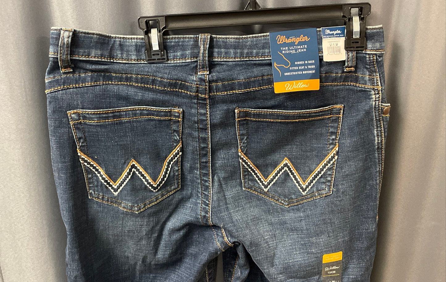 Wrangler Women's Willow Ultimate Riding Jeans Dark Wash NWT Sz 13x36