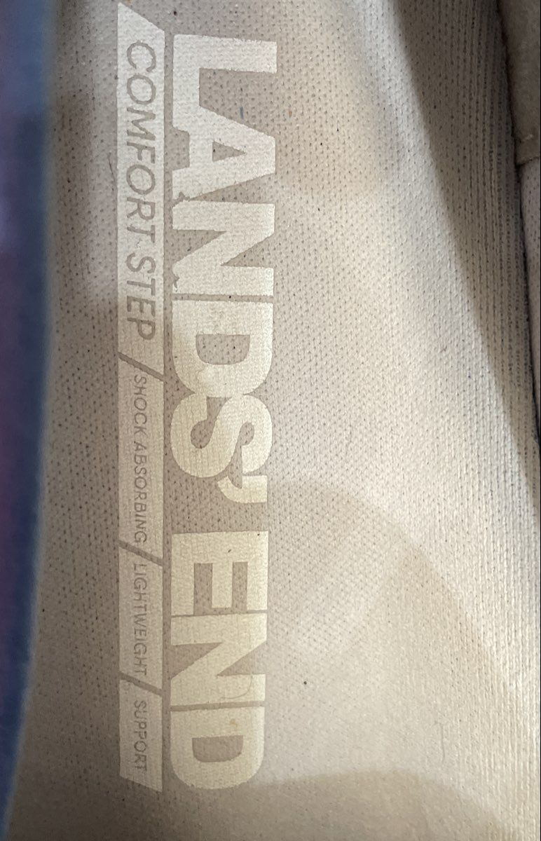 Lands' End Comfort Step Light Blue Slip-On Walking Shoes Women's Size 8.5