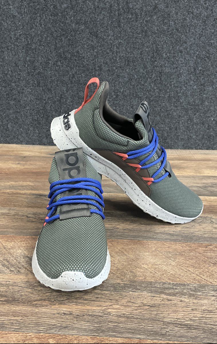 Adidas Questar Flow NXT Olive Green Grey Blue Running Sneakers Men's Size 10