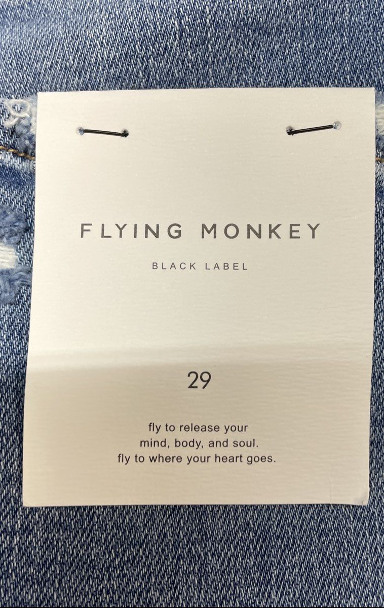 Flying Monkey Women's Mid Rise Cuffed Slim Straight Jeans Blue Sz 29 NWT