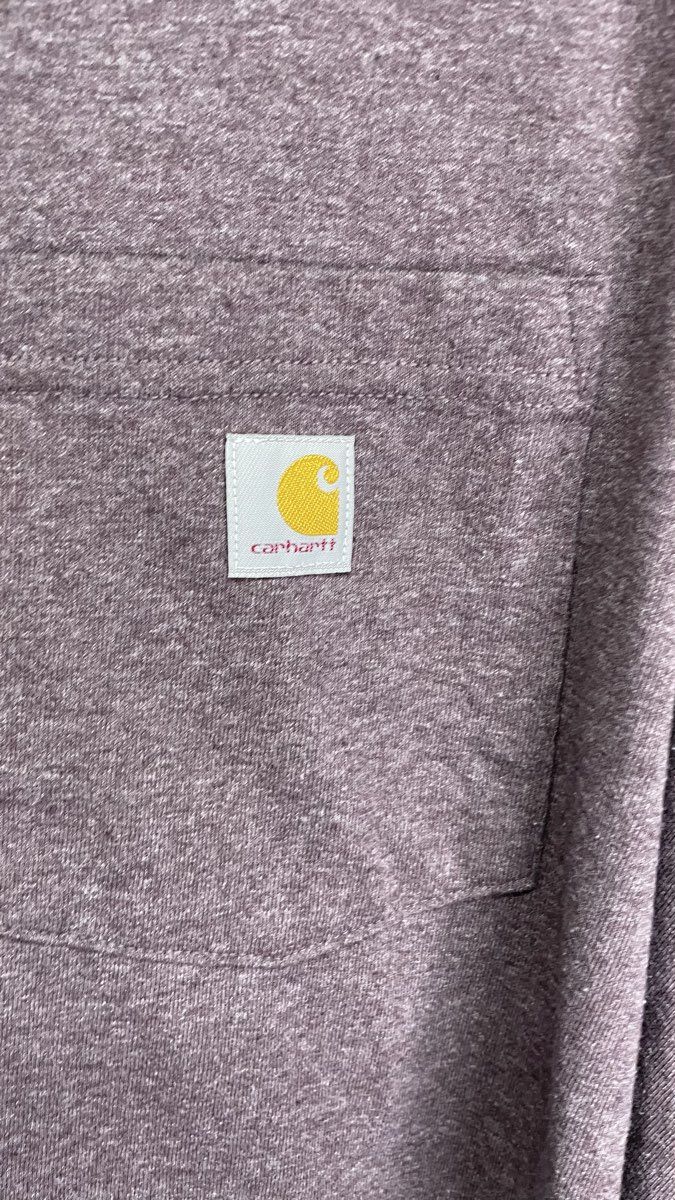 Carhartt Women's K87-W Workwear Pocket T-Shirt Heathered Purple Loose Fit Sz 3X