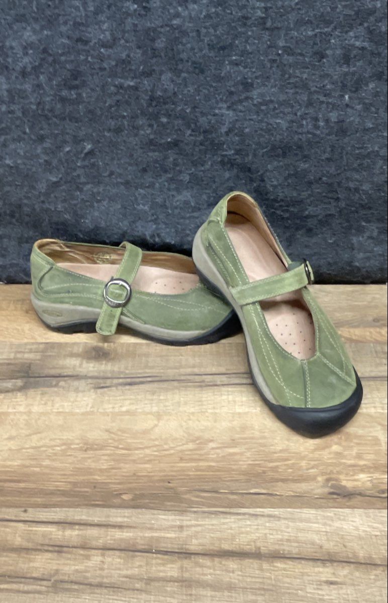 Keen Presidio MJ Green Nubuck Leather Mary Jane Women's Size 6.5