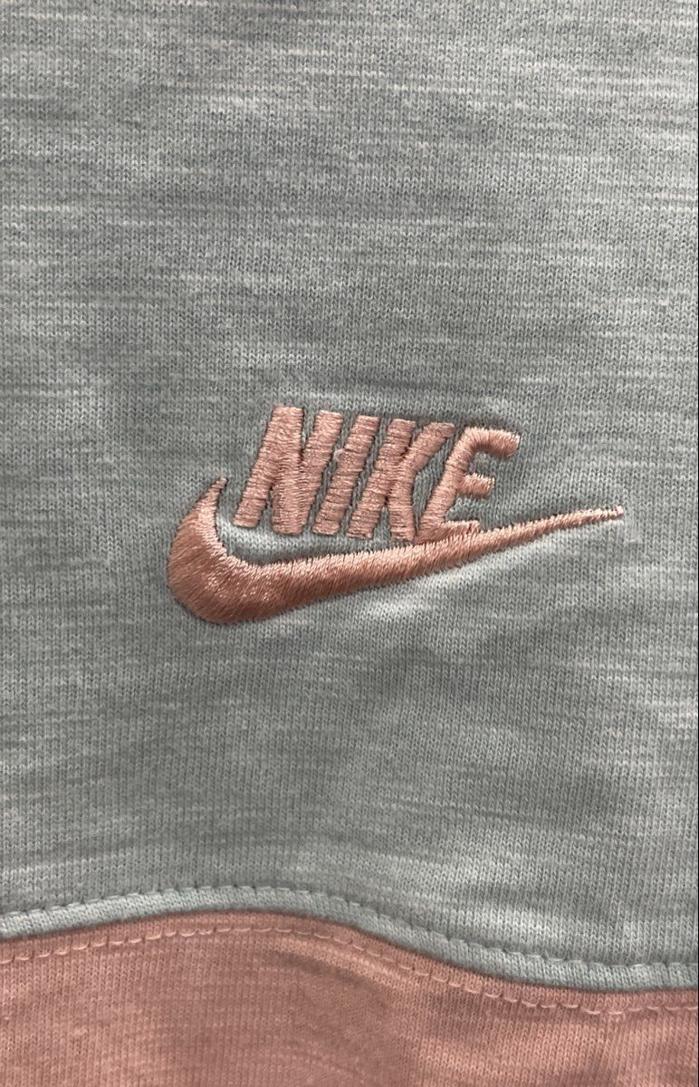Nike Men's Colorblock Short Sleeve Cotton T-Shirt Orange Blue Tan Sz L