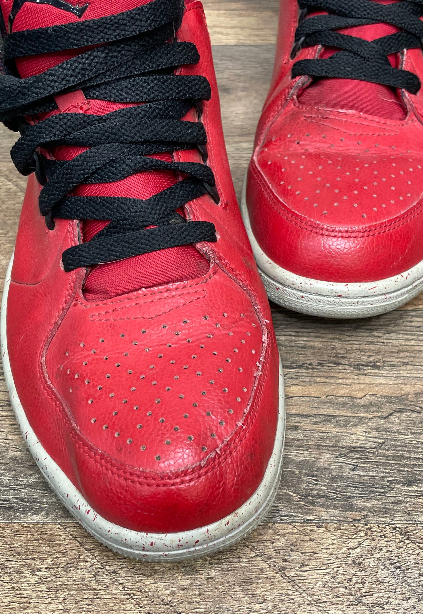Nike Air Jordan Flight Origin 2 Gym Red Black White High Top Size 10