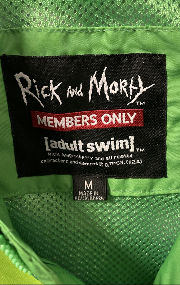 Members Only Men's Graphic Bomber Track Jacket Green Sz M