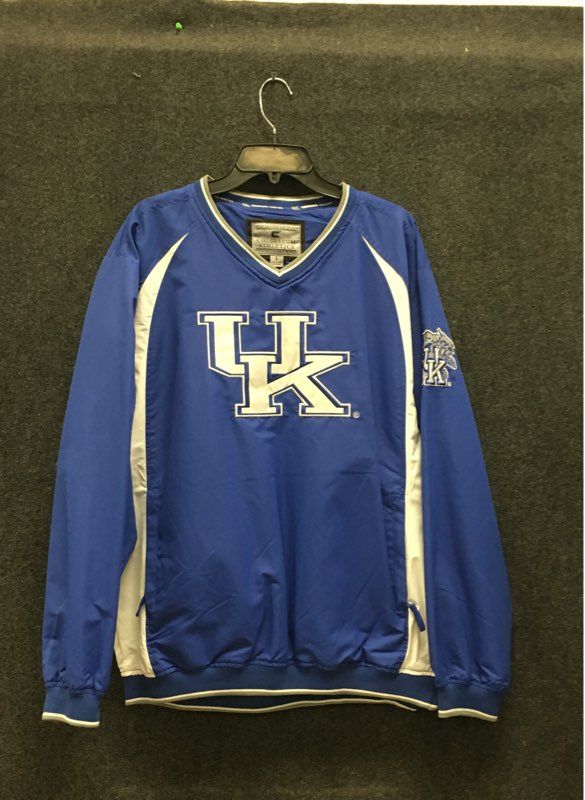 Colosseum Athletics Men's Kentucky Wildcats Blue V-Neck Pullover Windbreaker L
