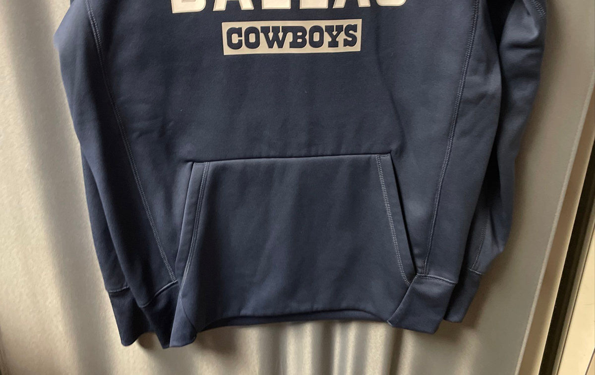 Nike Men's Dallas Cowboys Pullover Hoodie Navy Blue Logo Sz S