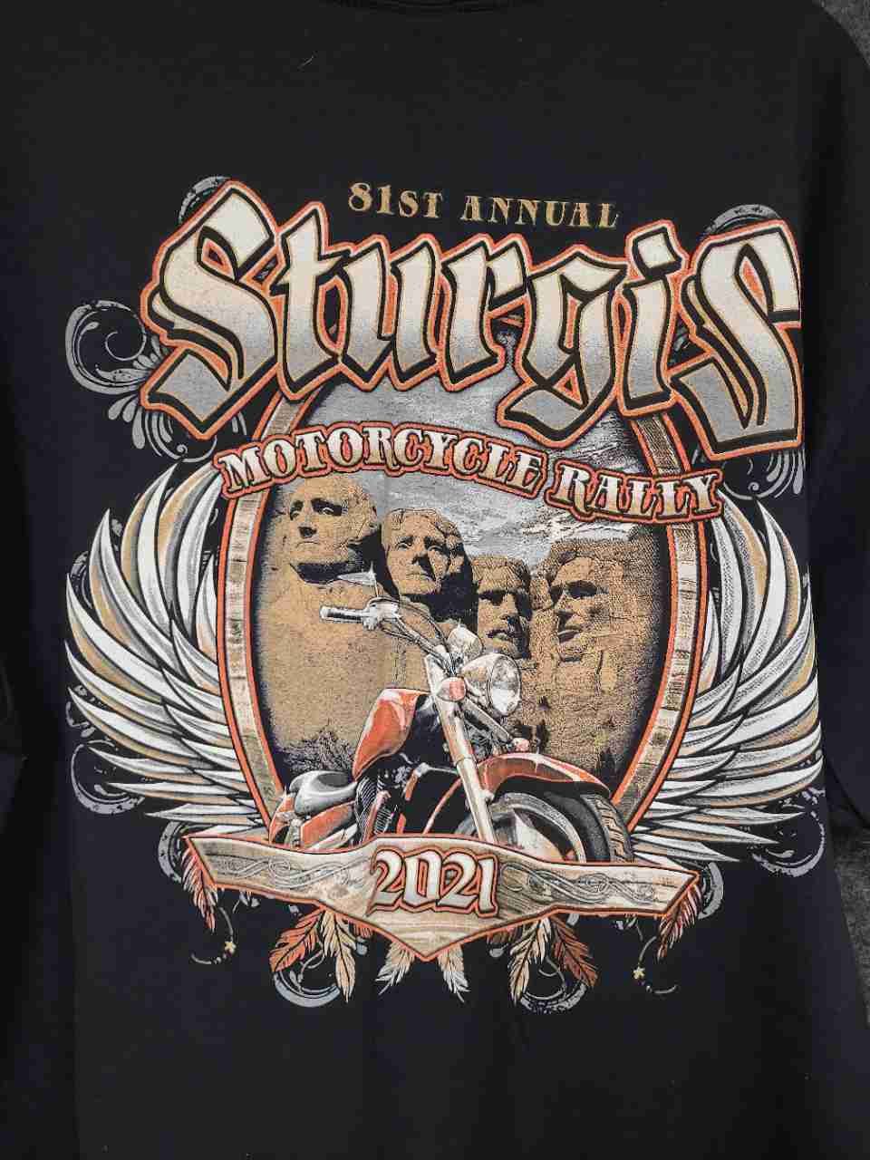 Gildan 81st Annual Sturgis Motorcycle Rally 2021 T-Shirt Mount Rushmore XL
