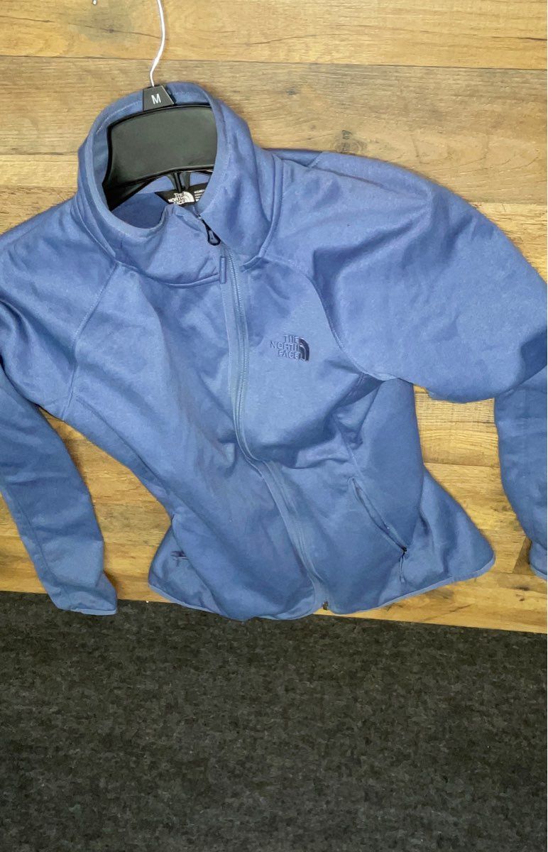 The North Face Women's Jacket Lot 3 Osito Fleece Mezzaluna Track Gray Blue S M