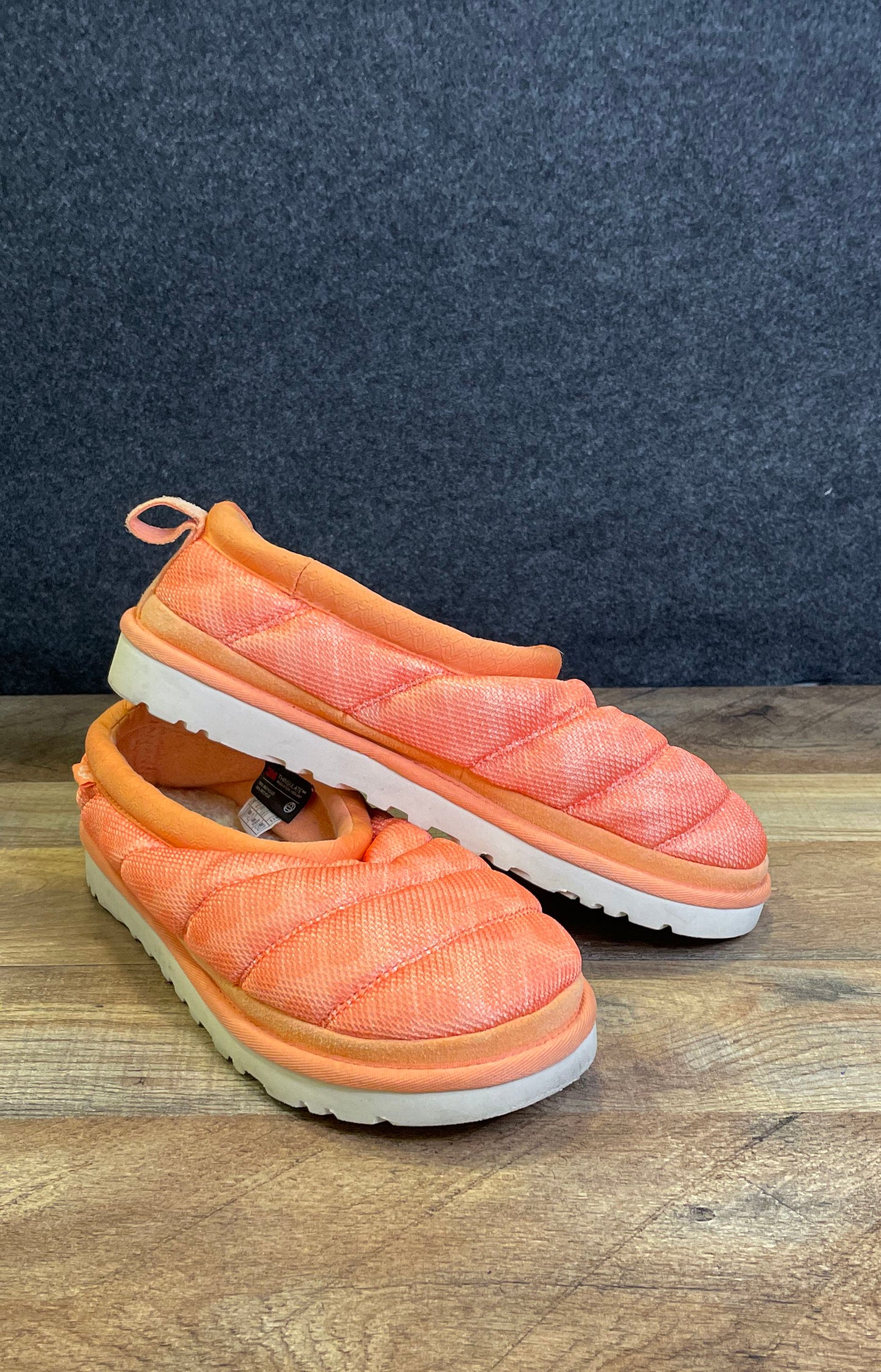 UGG Tasman LTA Sweet Peach Men's Puffy Slippers 1149511 Size 8