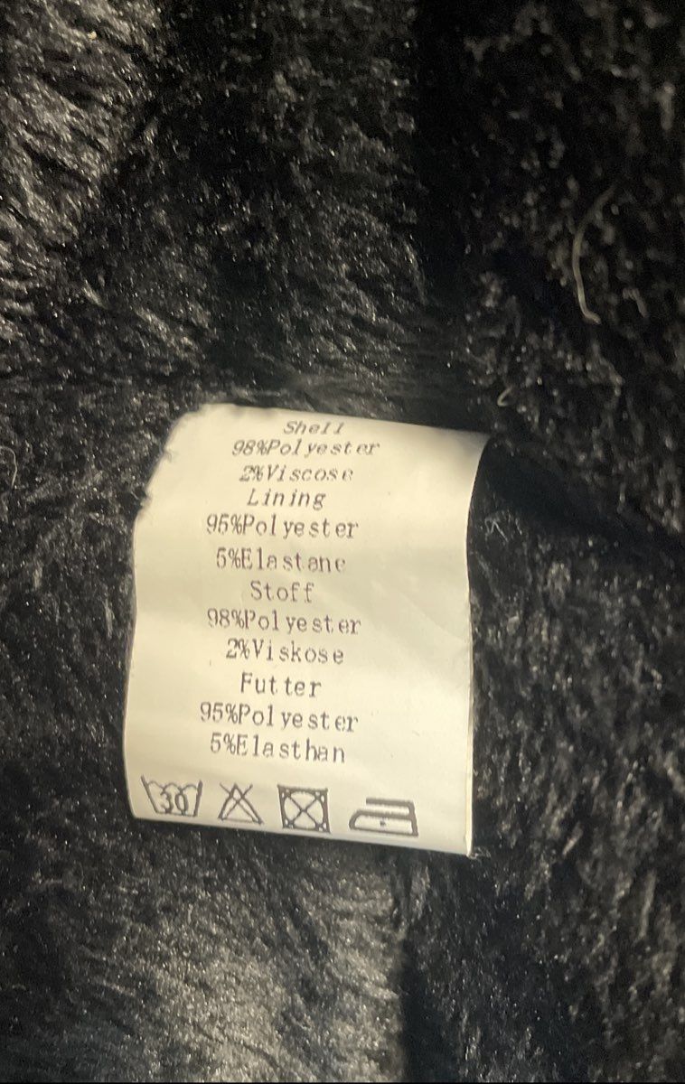 Grace Karin Women's Black Hooded Parka Jacket Faux Fur Trim Fleece Lined Sz XL