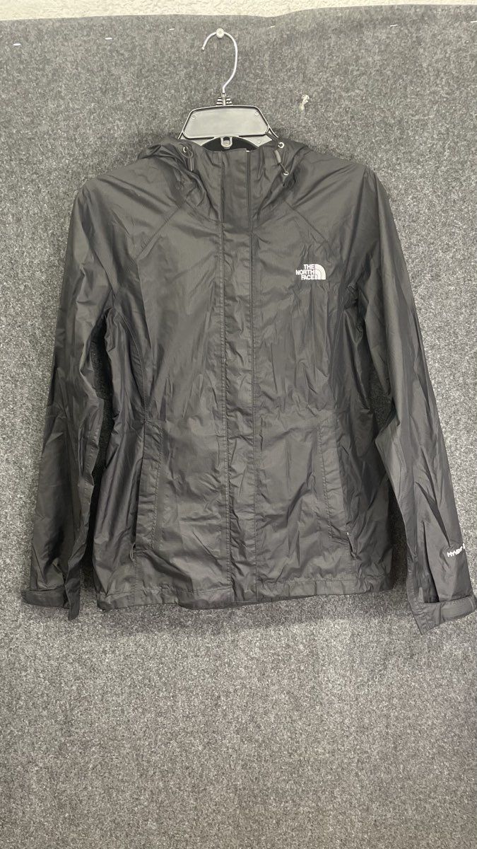 The North Face Women's Black HyVent 2L Hooded Rain Jacket Shell Sz S