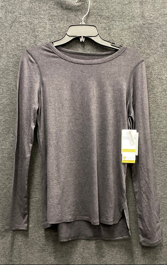 Zella Women's Long Sleeve Training Top Heather Gray Recycled Spandex NWT S