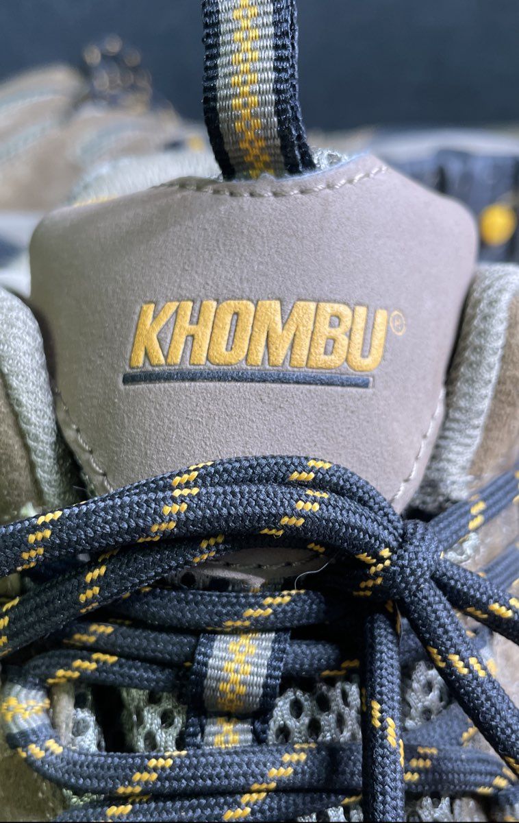 Khombu TE-M3205-2A Brown Leather Mesh Hiking Trail Boots Men's Size 8.5