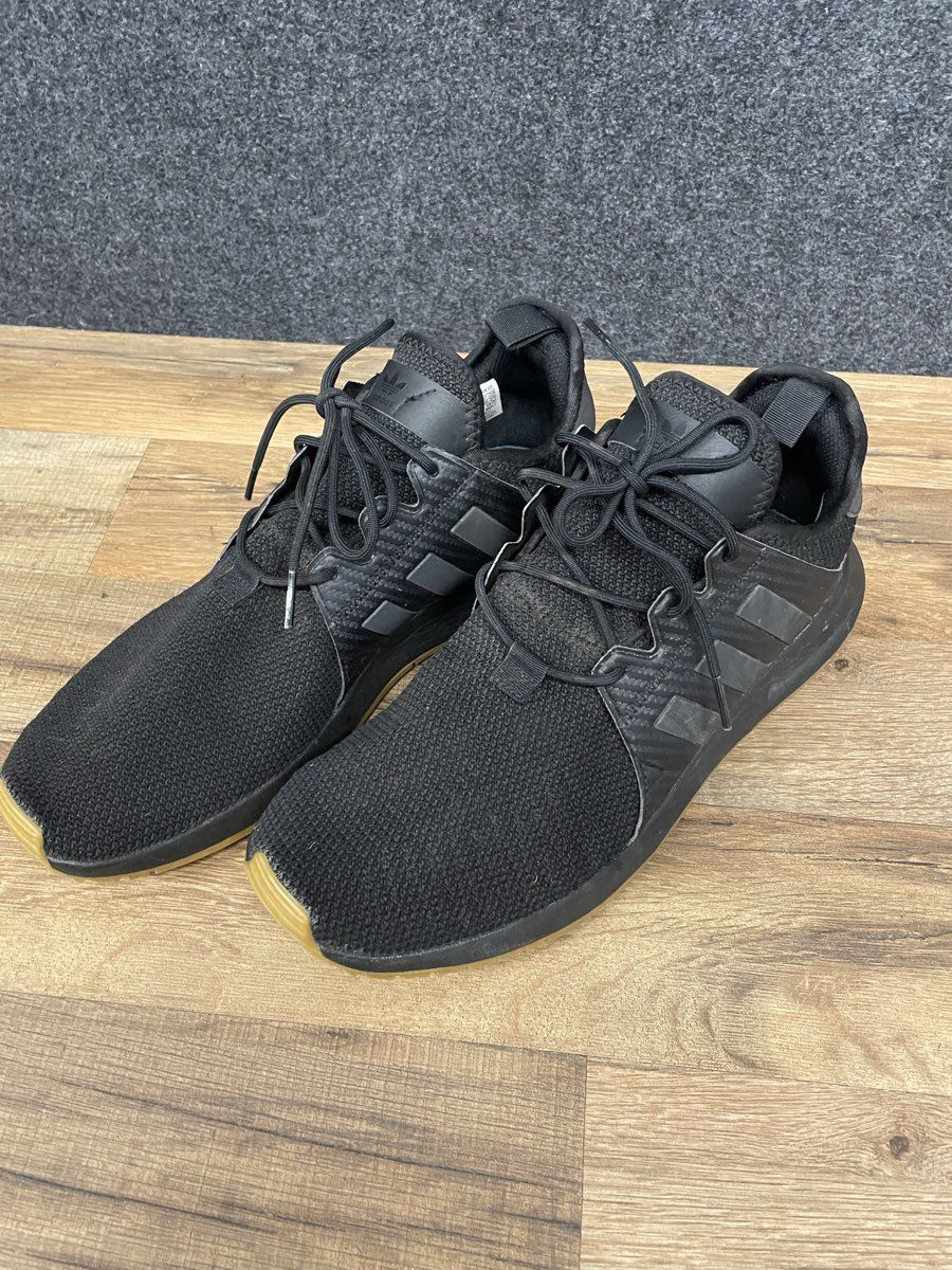 Adidas X_PLR Core Black Gum Lifestyle Running Sneakers Men's Size 10.5