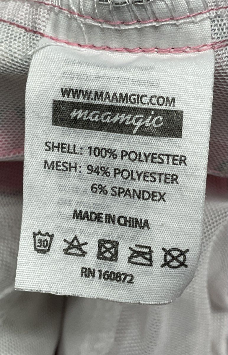 Maamgic Men's Pink Pineapple Palm Tree 90s Retro Aesthetic Swim Trunks Sz M