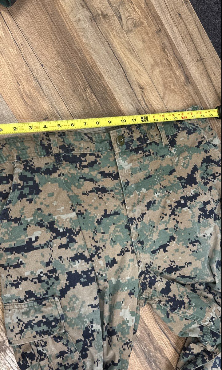 USMC Men's MARPAT Woodland Digital Camo MCCUU Combat Trousers Sz Large Regular
