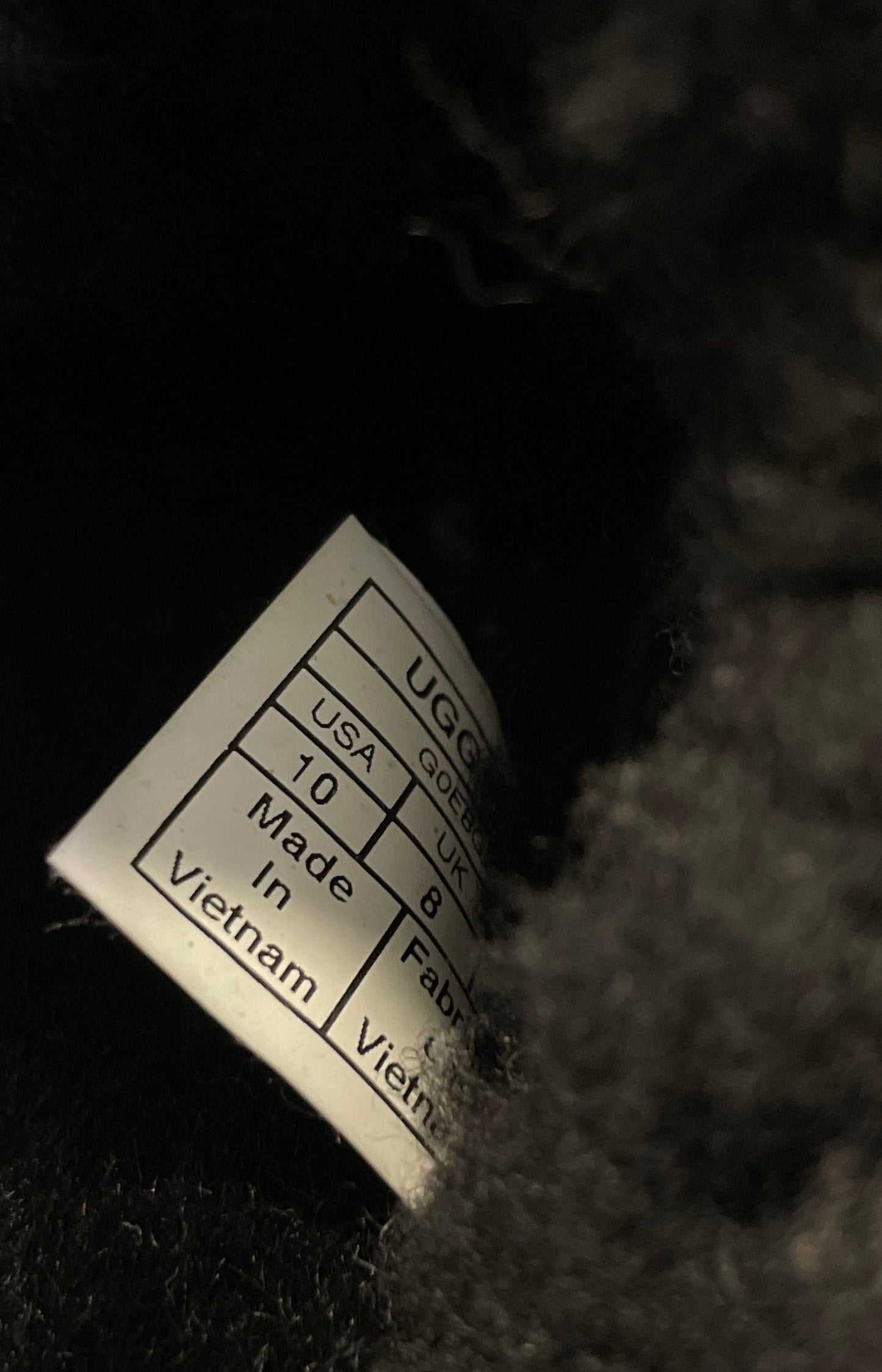 UGG Oh Fluffita Black Curly Sheepskin Platform Slippers Slides Women's Size 10