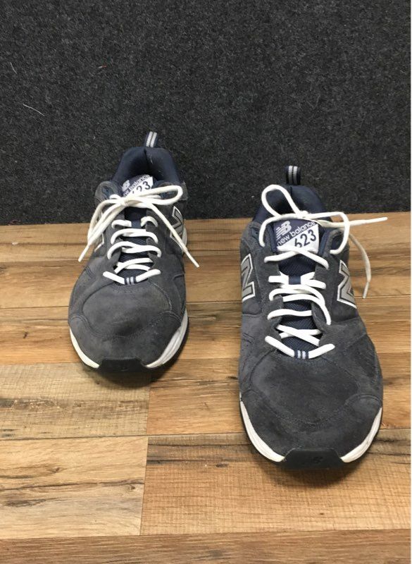 New Balance 623 Suede Cross Training Sneakers Grey Navy Men's Size 13