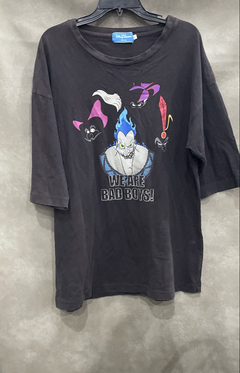 Tokyo Disney Resort Men's Black Hades Villains We Are Bad Boys Shirt Size L
