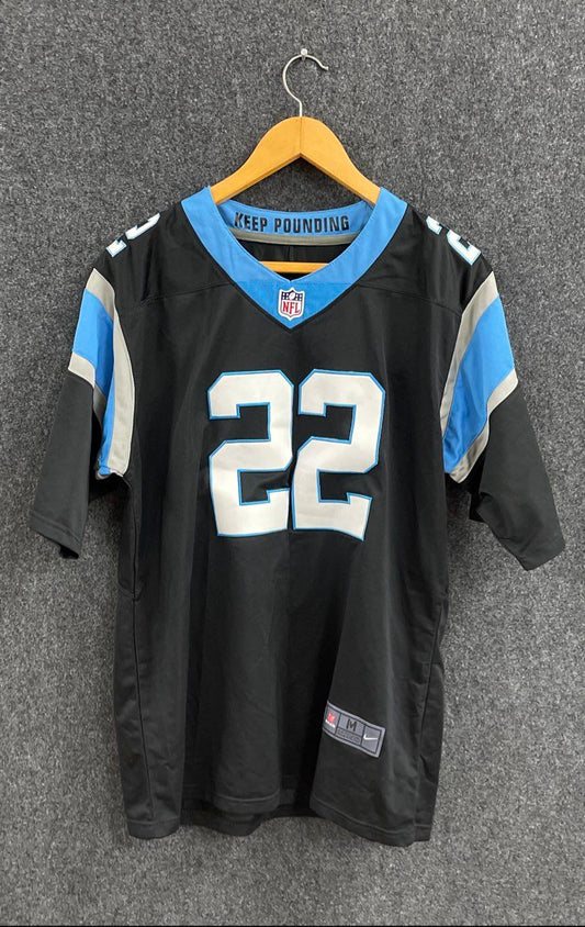 Nike Men's Carolina Panthers Christian McCaffrey #22 Game Jersey Black Sz M